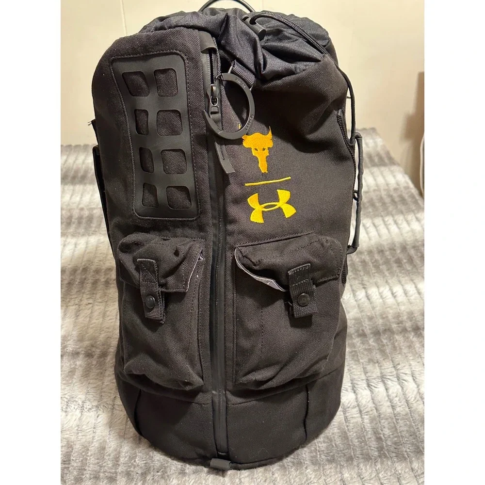 Under Armour Project Rock Bag Backpack Black/Yellow